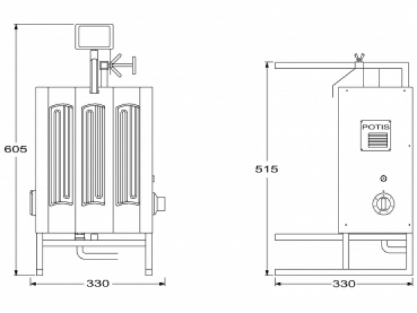 POTIS EH Dönergrill Gyrosgrill Döner Ocagi